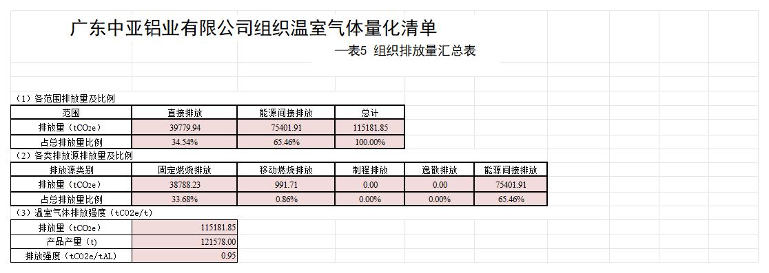 廣東中亞鋁業有限公司2024年度組織溫室氣體排放清單(圖8)